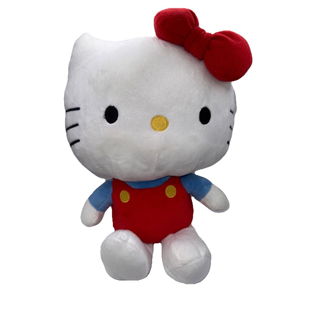 Sanrio HELLO KITTY 15.5" Cat Plush Doll Stuffed‎ Animal Blue Red White By Fiesta